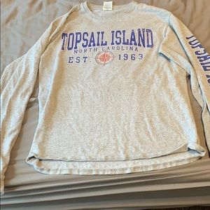 Gray Long Sleeve from Topsail Island, NC